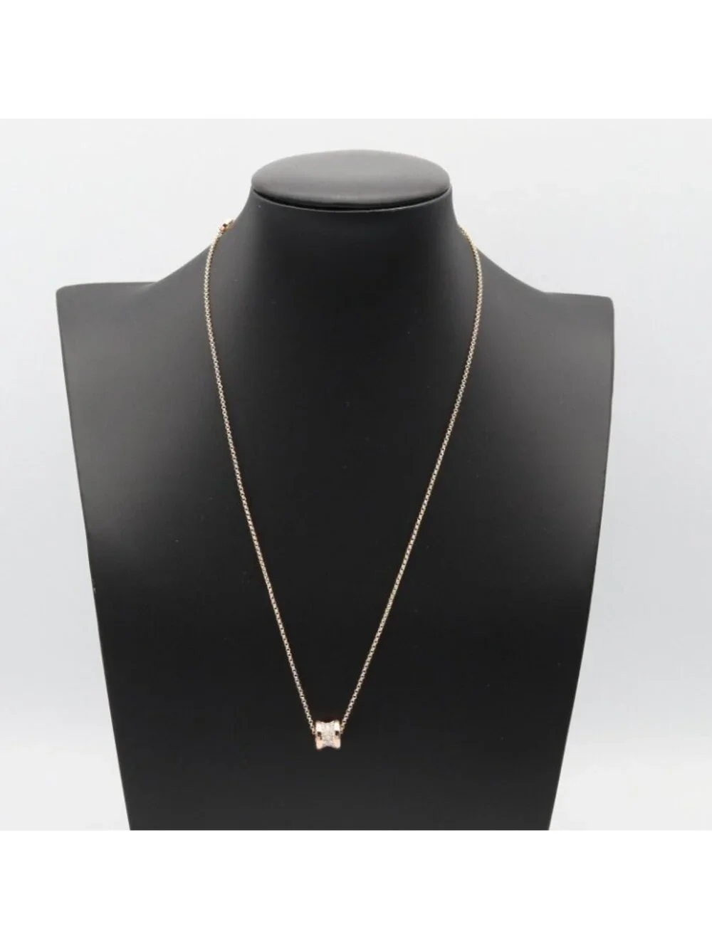 Bvlgari Necklace Diamond 38 18k Pink Gold